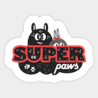 Super Paws Sticker